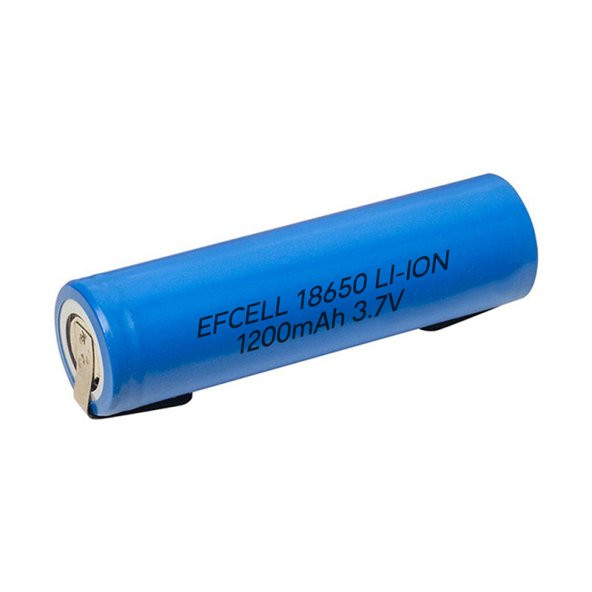 Efcell 18650 3.7 Volt 1200 Mah Başlıksız Puntalı Mavi Lityum Li-İon Pil ürün görseli 1