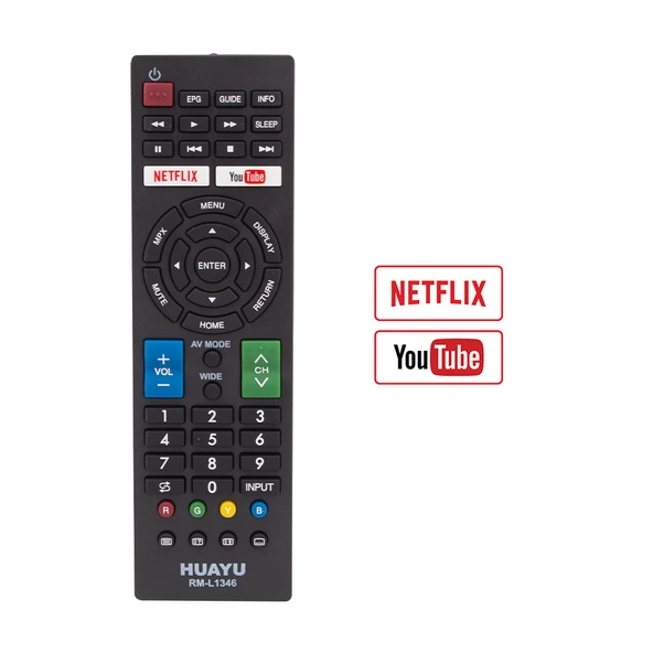 Sharp RM-L1346 Lcd Netflix Lcd Led Tv Kumandası - Resim 3
