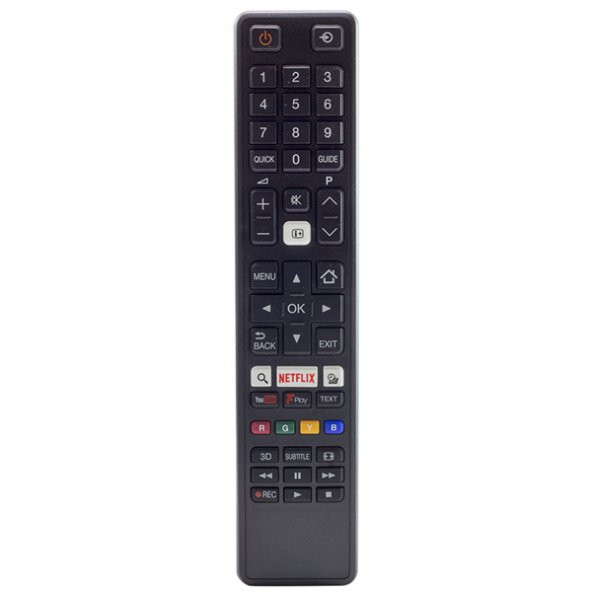 Toshiba CT-8069 49L3653DB - 43U6763DB - 32D3653DB Netflix-Youtube Tuşlu Lcd Led Tv Kumandası ürün görseli 1
