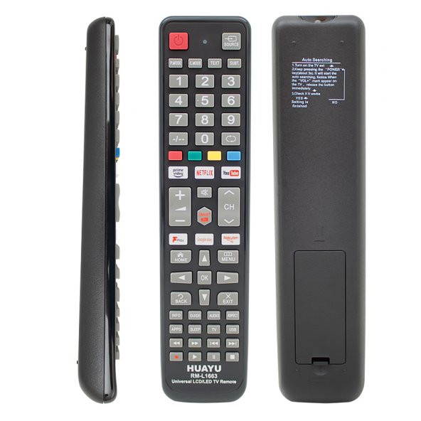 Huayu RM-L1663 Netflix-Youtube-Prime Video-Google Play Tuşlu Universal Lcd Led Tv Kumandası ürün görseli 1