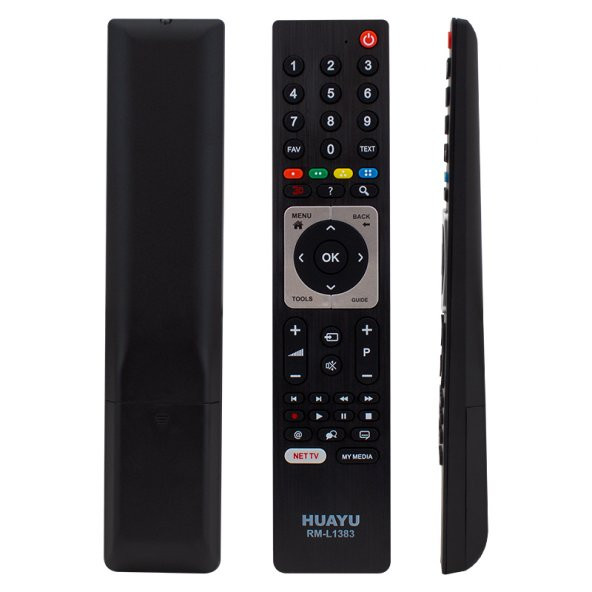 Huayu RM-L1383 Arçelik-Beko-Grundig Universal 3D-Netflix-My Media Tuşlu Lcd Led Tv Kumanda ürün görseli 1