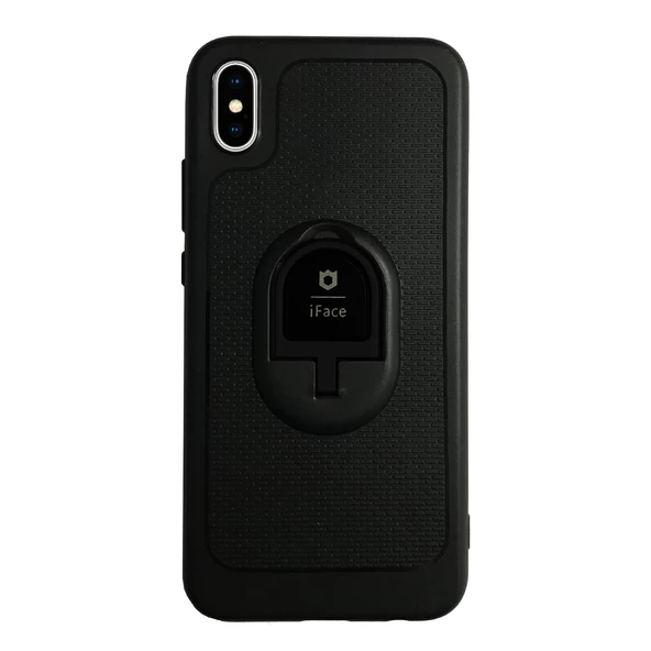 iPhone XS Max iFace Yüzük Tutuculu Arka Kapak Halka-Siyah ürün görseli 1