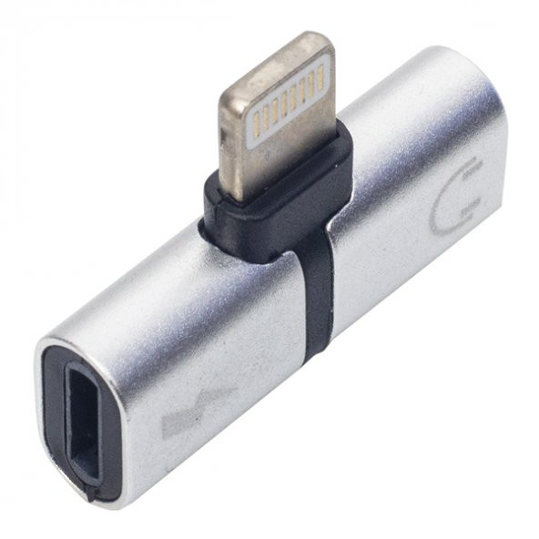 Powermaster PM-18316 İphone Lightning Şarj Kulaklık Çevirici Adaptör Jack ürün görseli 1