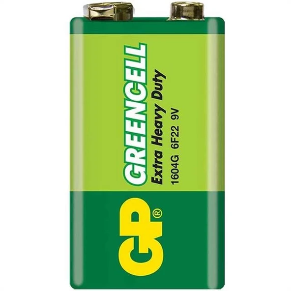 GP 1604GLF Greencell 9 Volt Pil (Tekli) - Resim 8