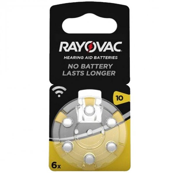 Rayovac 10 Numara Kulaklık Pili (6'Lı Paket) ürün görseli 1