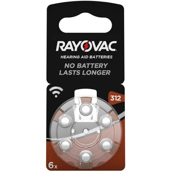 Rayovac 312 Numara Kulaklık Pili 6'Lı Paket ürün görseli 1