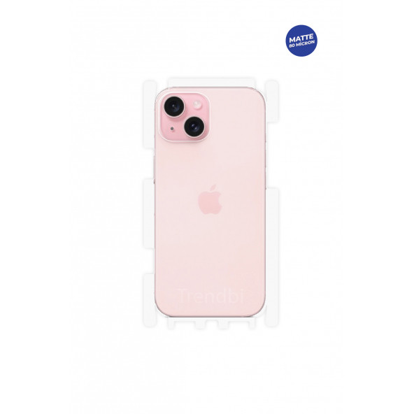 iPhone 15 Mat Arka Ve Yan Koruyucu Tpu Film ürün görseli 1