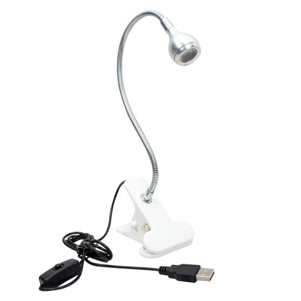 Powermaster PM-20042 COB LED Akrobat Mandallı USB 6500K Beyaz Masa Lambası ürün görseli 1