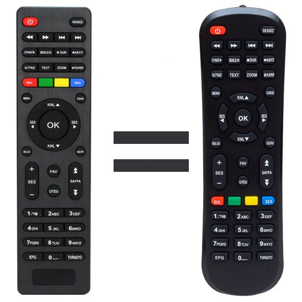 Mersat Vip Full HD Uydu Alıcı Kumandası ürün görseli 1