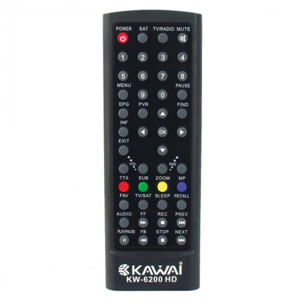 Kawai KW-6200 HD Uydu Alıcı Kumandası ürün görseli 1