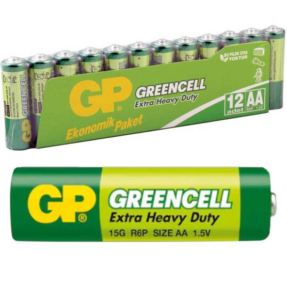 GP 15G-2VS12 AA Kalem Pil 12'Li Paket ürün görseli 1