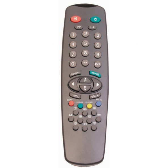 Vestel 1940 İnfo Tuşlu Siyah Tv Kumandası ürün görseli 1