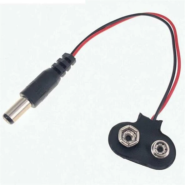 9 Volt 2.1 Mm Jacklı Pil Başlığı (IC-232A) - Resim 9