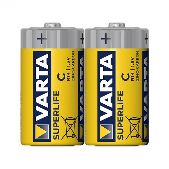 Varta Superlife Çinko Orta C Boy Pil (24'Lü Paket) ürün görseli 1