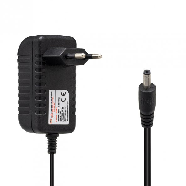 Powermaster PM-620 18 Volt - 1 Amper 3.5*1.35 Mm Uçlu Plastik Kasa Priz Tipi Adaptör ürün görseli 1