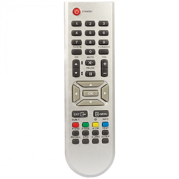 Next YE 2005 - YE 25000 / Sunny AT 7010 - AT 7011 DCI - AT 9030 - AT 9050 - AT 9070 - AT 9080 - AT 9085 FTA / Kaon KSF-200 Uydu Alıcı Kumandası ürün görseli 1