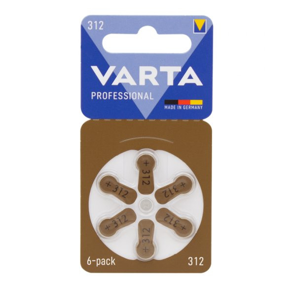Varta 312 Numara Kulaklık İşitme Cihazı Pili (6'Lı Paket) ürün görseli 1