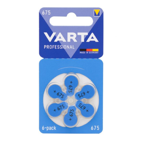 Varta 675 Numara Kulaklık İşitme Cihazı Pili (6'Lı Paket) ürün görseli 1