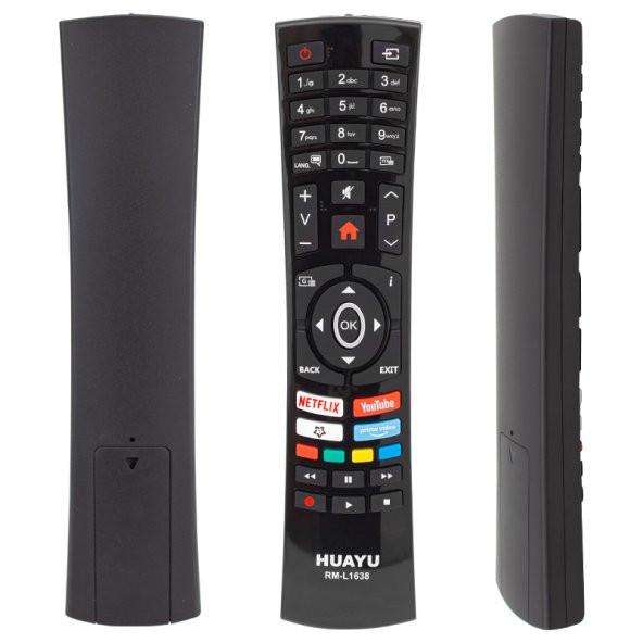Vestel RC4390P 49UD9160 70U9600 - Hi Level 32HL700 43HL670 49HL660 - Jvc LT 40C755 Netflix-Youtube-Prime Tuşlu Lcd Tv Kumanda ürün görseli 1