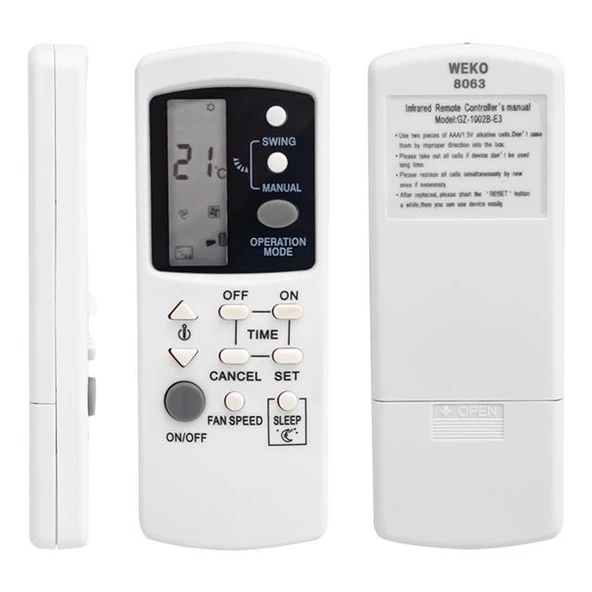 Fujicool GZ-1002B-E3 Klima Kumandası - Resim 3