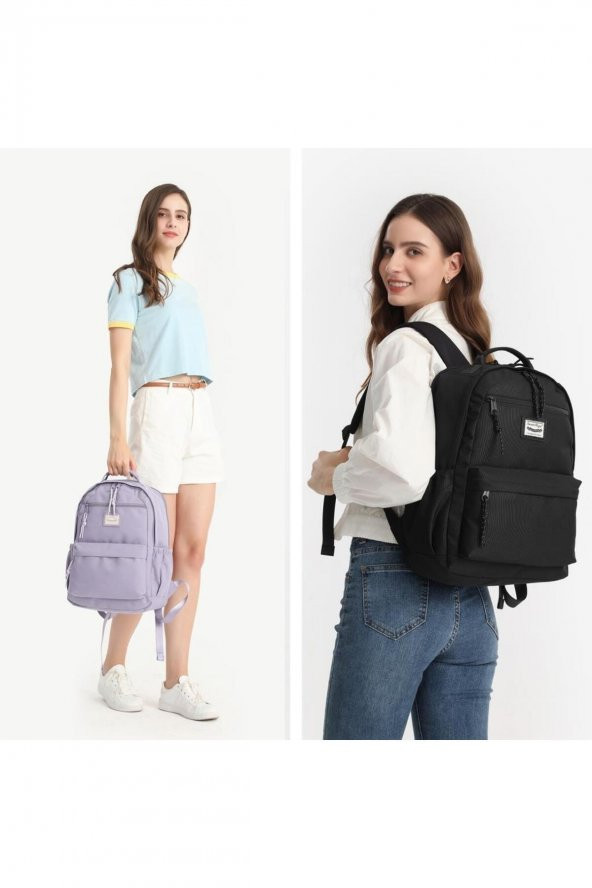 Bagacar Smart Bag 3198 Okul ve Günlük Laptop Bölmeli Sırt Çantası Petrol ürün görseli 1