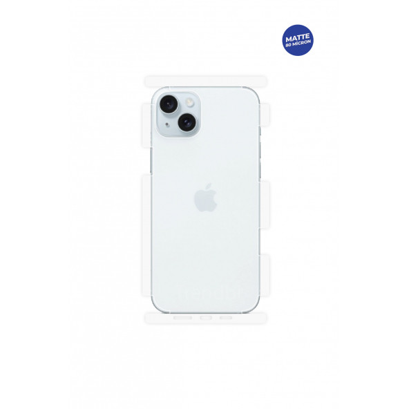 iPhone 15 Plus Mat Arka Ve Yan Koruyucu Tpu Film ürün görseli 1