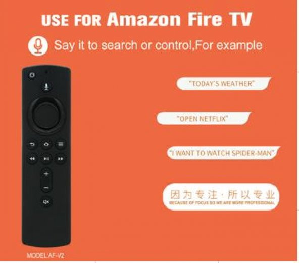Huayu Amazon Fire TV AF-V2 Media Oynatıcı Kumandası ürün görseli 1