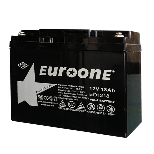 Euroone EO1218 12 Volt 18 Amper Bakımsız Kuru AGM Akü ürün görseli 1