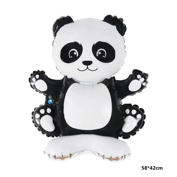 Ayaklı Panda Folyo Balon 58x42 cm ürün görseli 1