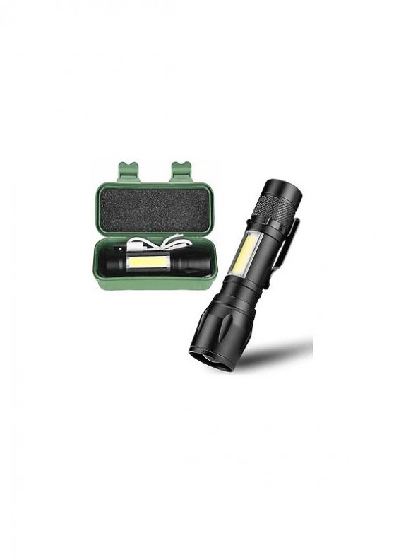 Klaus Şarjlı Led El Feneri 3+1W 400Mah Ke47701 ürün görseli 1