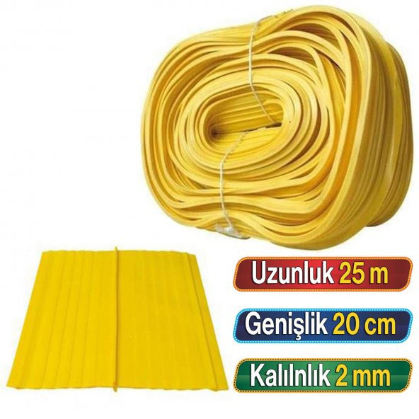 25 Metre Teknomer Pvc Su Tutucu Bant Su Yalıtımı İnşaat Perde Temel Arasına Yalıtım Bandı 25 Metre ürün görseli 1