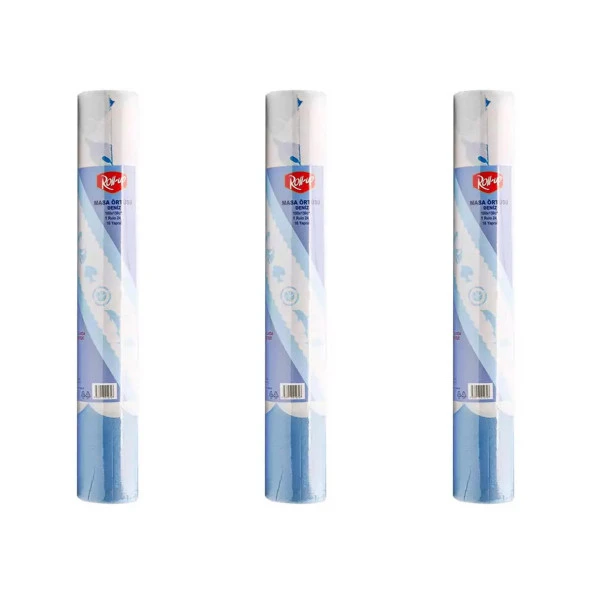 Roll-Up Tek Kullanımlık Kağıt Laminelli Masa Örtüsü - 100x150 Cm. - Deniz Desenli -16 Yaprak 3 Rulo ürün görseli 1