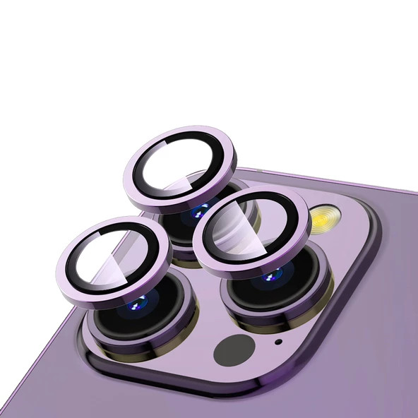 Gpack Apple iPhone 14 Pro Max Kamera Koruyucu Safir Cam Metal A Kalite İnce Slim CL12 ürün görseli 1