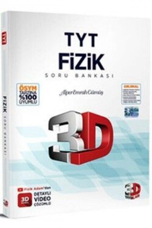 3d Tyt Fizik Soru Bankası 2024 ürün görseli 1