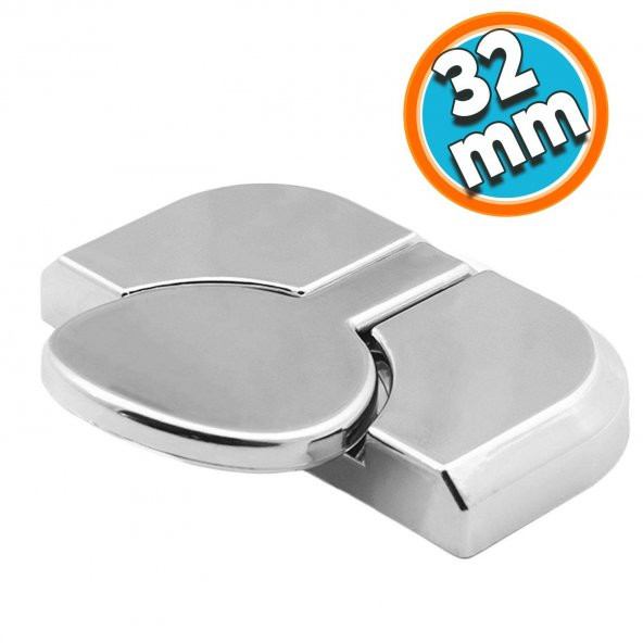 Mobilya Çekmece Dolap Kapak Kulpu Kulbu 32 mm Plastik Krom Kulp ürün görseli 1