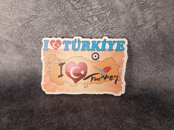 Magnet Harita Nazar Göz Turistik Buzdolabı Süsü Ahşap Magnet Mıknatıslı ürün görseli 1