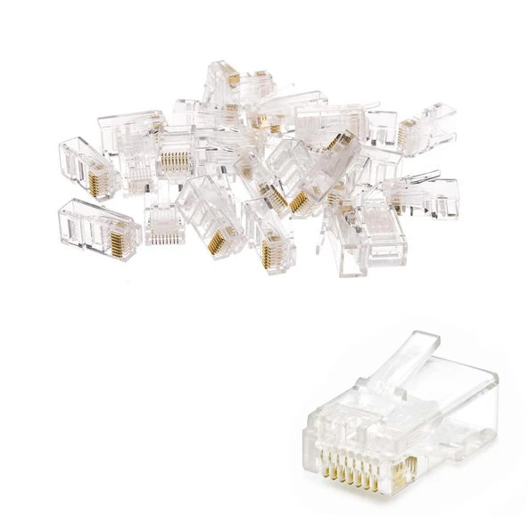 Rj45 Soket Cat6 8P/8C (100 Adet) Plx-10486 ürün görseli 1