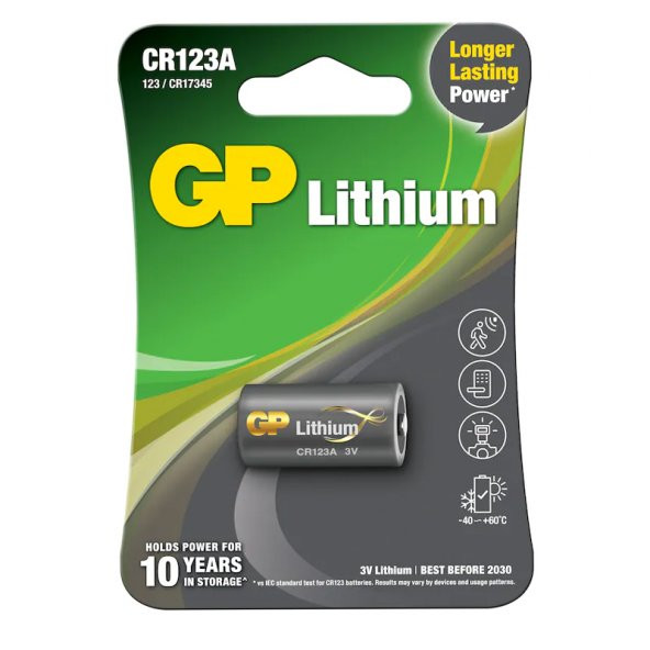 GP CR123A Fotograf Makinesi Pili ürün görseli 1