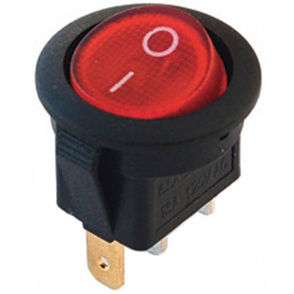 Powermaster IC-131A 3 Pin Yuvarlak Işıklı Anahtar 20 Mm ürün görseli 1