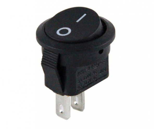 Powermaster Mini Yuvarlak 2 Pin Işıksız ON-OFF Anahtar IC-134E ürün görseli 1