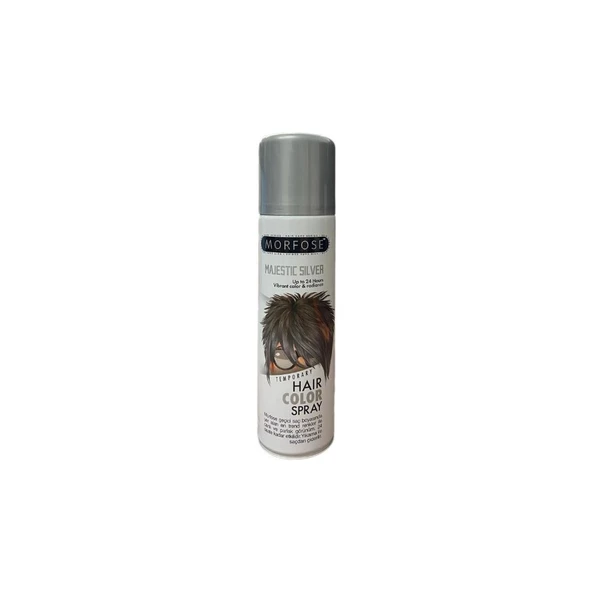 Morfose Hair Color Geçici Renkli Saç Spreyi Gri ürün görseli 1