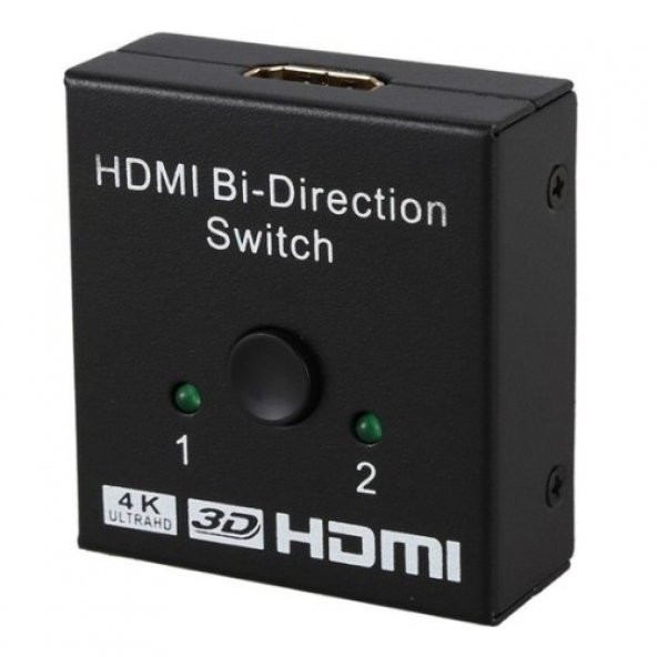 Powermaster PM-19903 Çift Yönlü 2 Port HDMI Splitter Çoklayıcı Birleştirici Switch ürün görseli 1