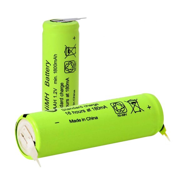 Gp 1.2 Volt 1800 Ma Düz Kafa Puntalı Şarjlı AA Kalem Pil 180Aah ürün görseli 1