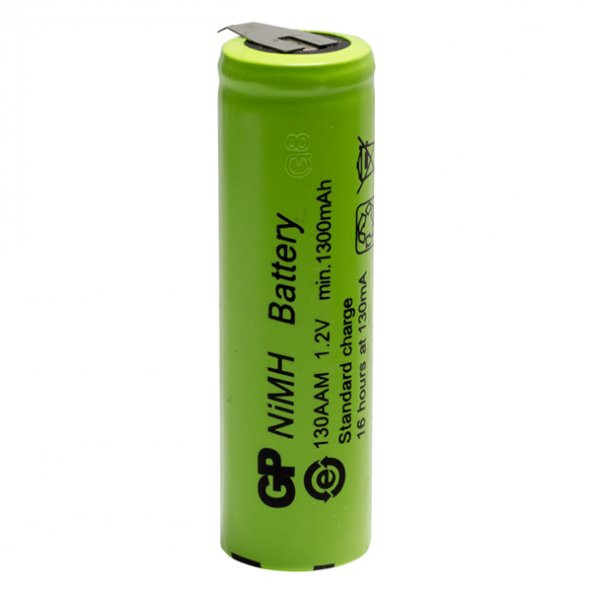 GP 1300Ma 1.2V Düz Kafa Puntalı Aa Kalem Pil 130AAM ürün görseli 1