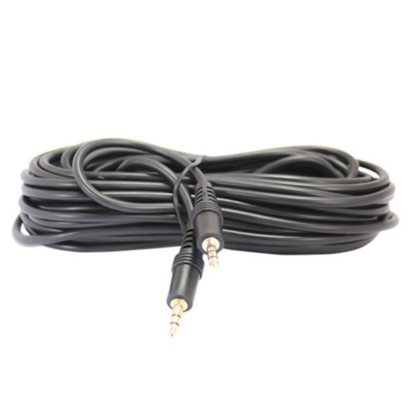 Powermaster PM-13474 Siyah 3.5 Mm Erkek-Erkek 10 Metre Stereo Kablo ürün görseli 1