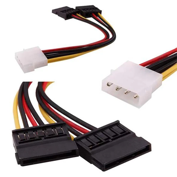 Powermaster İkili Sata Power Kablo - Resim 4