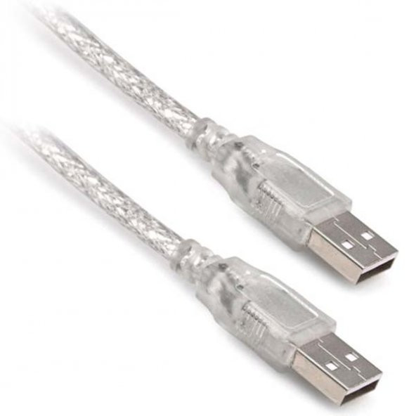 Powermaster PM-17410 Şeffaf 5 Metre Usb Erkek-Erkek Kablo ürün görseli 1