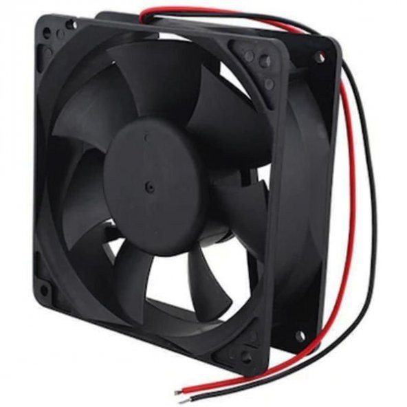 Powermaster PM-1808 Fırçasız DC Fan 120X120x38mm 12 Volt 2 Açık Uçlu Kablolu 12X12 ürün görseli 1