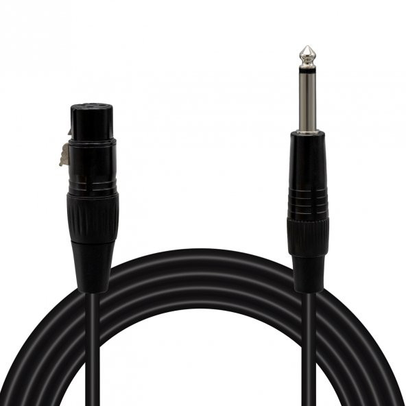 Magicvoice LD379 XLR Canon Dişi - 6.3 Mm Mono Erkek 1 Metre Kablo ürün görseli 1
