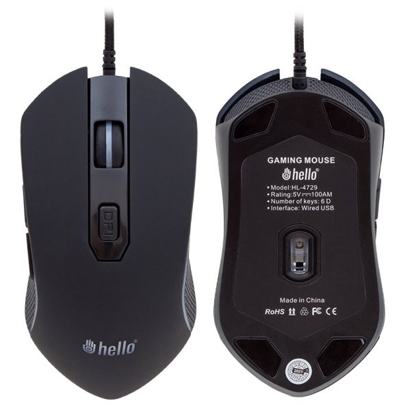 Hello HL-4729 Kablolu Oyuncu Gaming Mouse - Resim 2